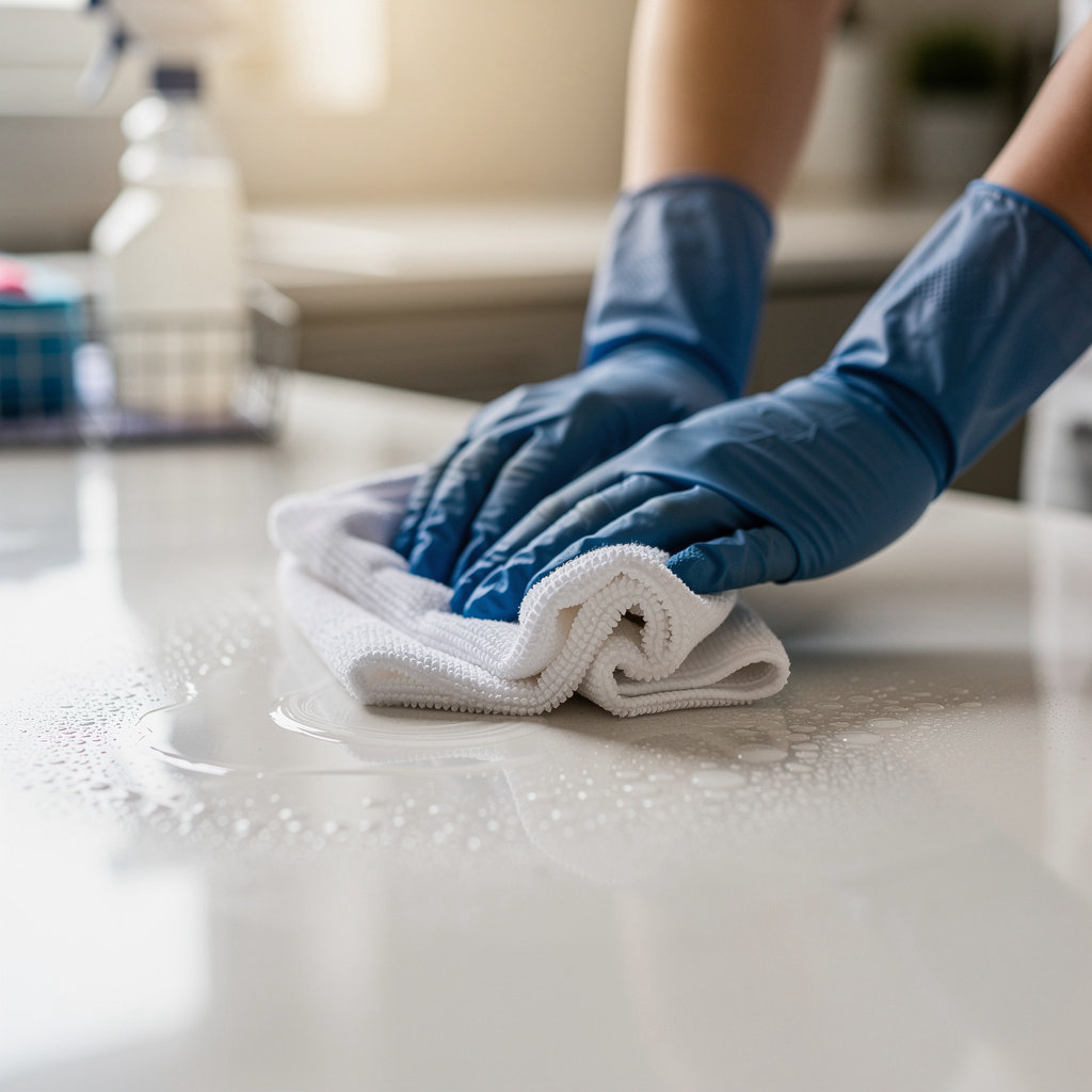 J & V CLEANING SERVICES professional team member providing reliable cleaning services in San Diego, CA